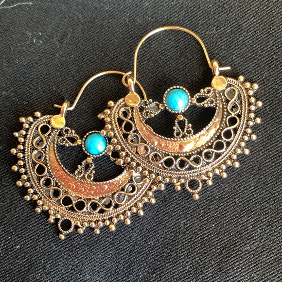 Boho earring bundle. mhaskell pink. Unbranded golden. - Picture 8 of 9